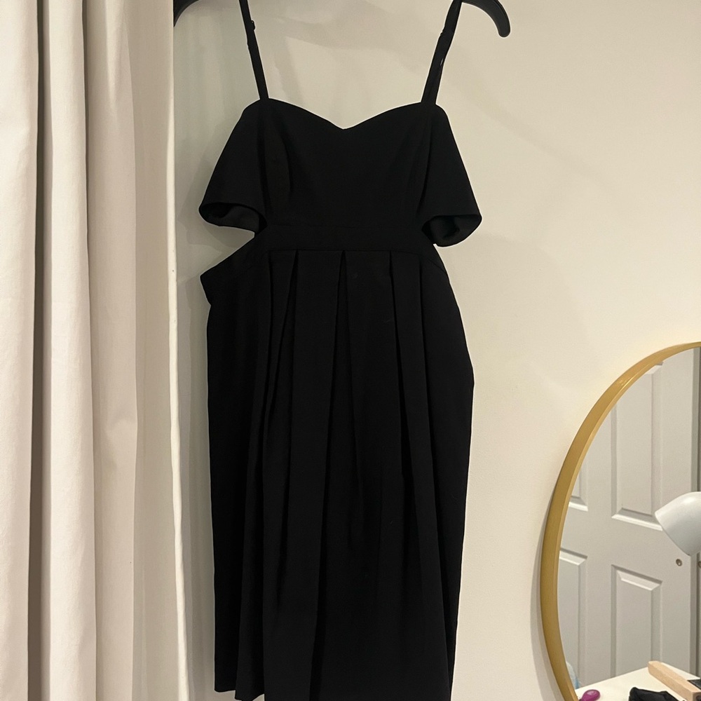 Elegant Asymmetrical Black Dress